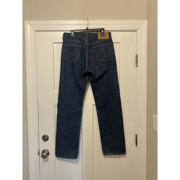 Vintage Levi's 501 Men Size 36 X 34 Button Fly Medium Blue Jeans Made in USA EUC - Picture 7 of 10